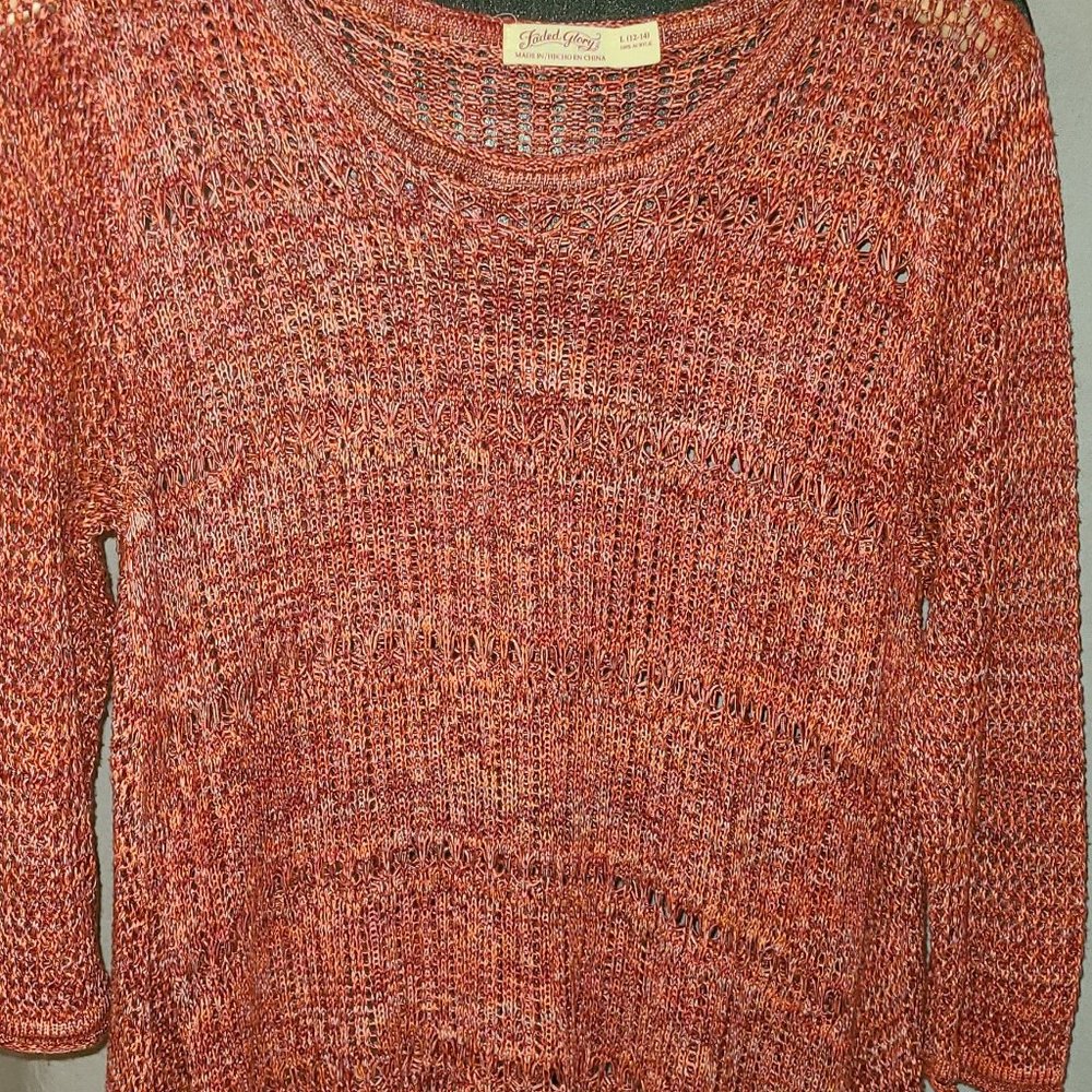 Pink oversized women's sweater